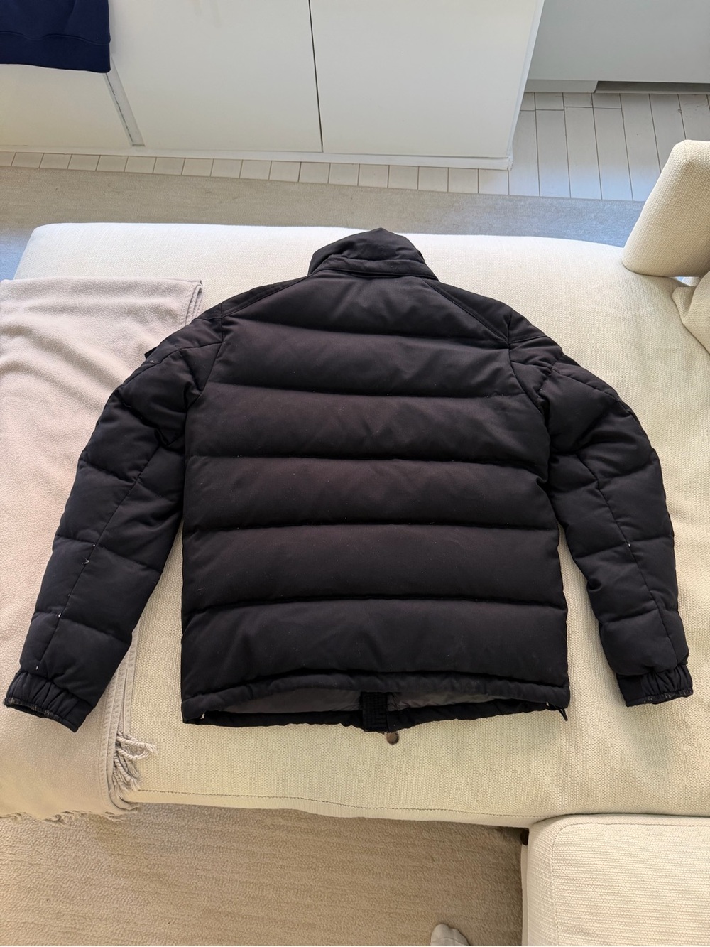 Moncler Men’s Montgenevre Wool Down Jacket Black Size 3 Large